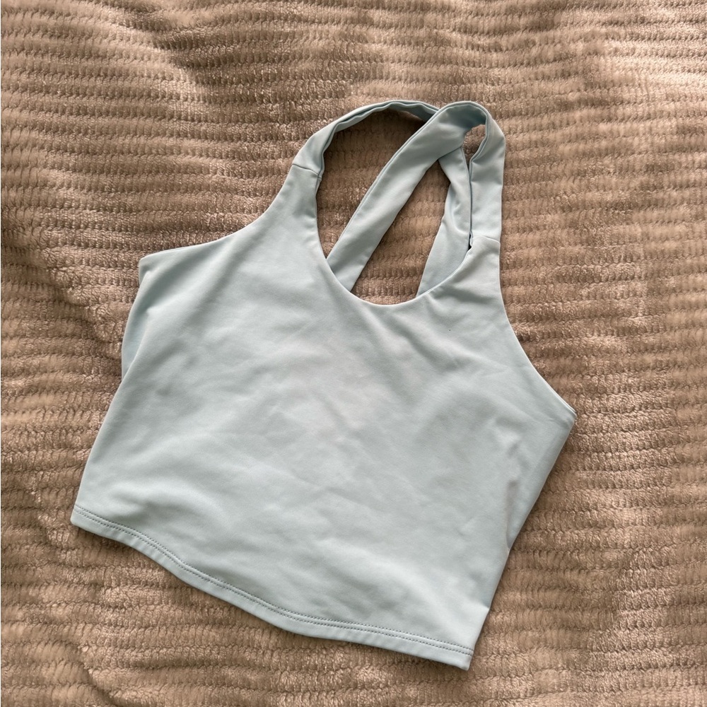 Baby blue workout top